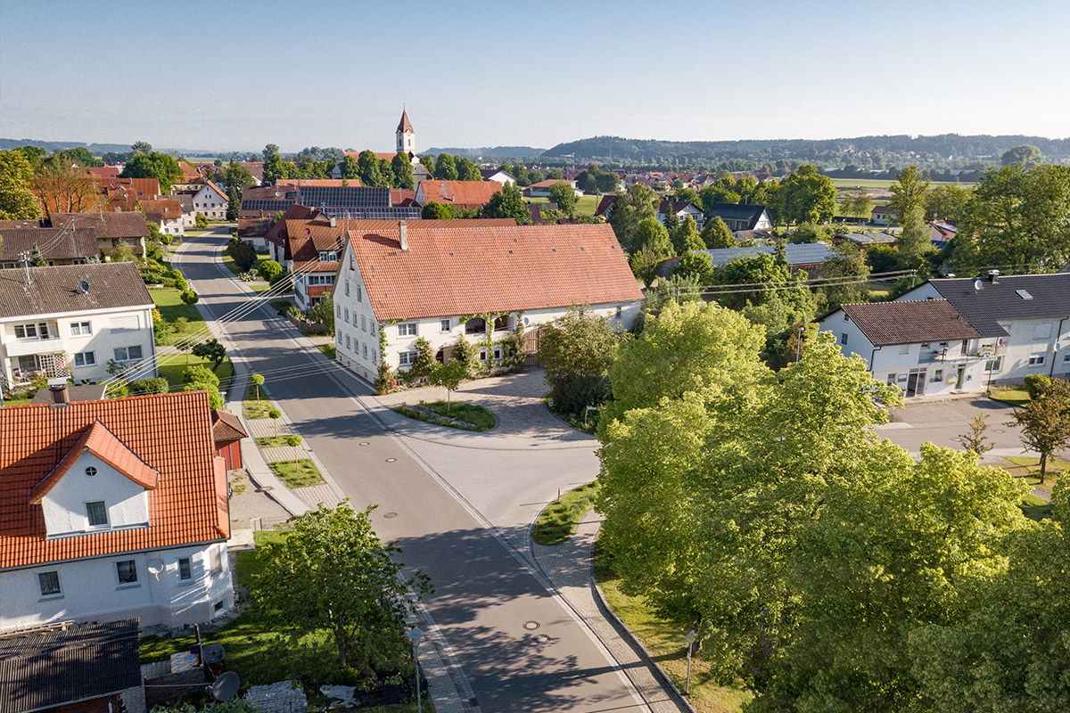 Innerörtliche Straßenzüge in Dettingen