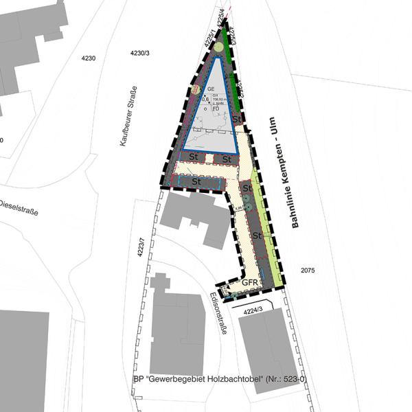 Vorhabenbezogener Bebauungsplan „Holzbachtobel Nord“, Stadt Kempten im Allgäu